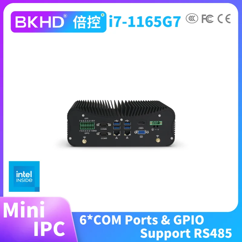 BKHD IBC ũ ̴ IPC  ǻ , Ҹ  ھ μ, HDMI i3-6157U, RS232, RS485, RS422, GPIO